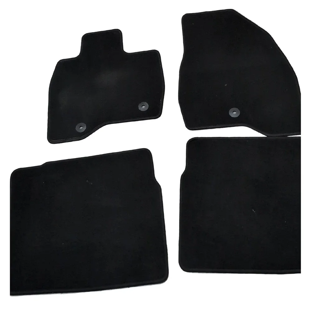 Ford Car Floor Mats FB53-7813087-ABW Carpet Black OEM Front Rear Set of 4